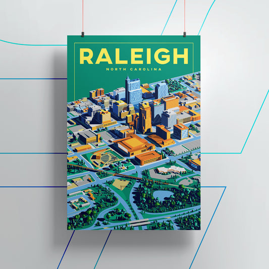 The Raleigh Poster  |  Typography Version  |  12in x 18in
