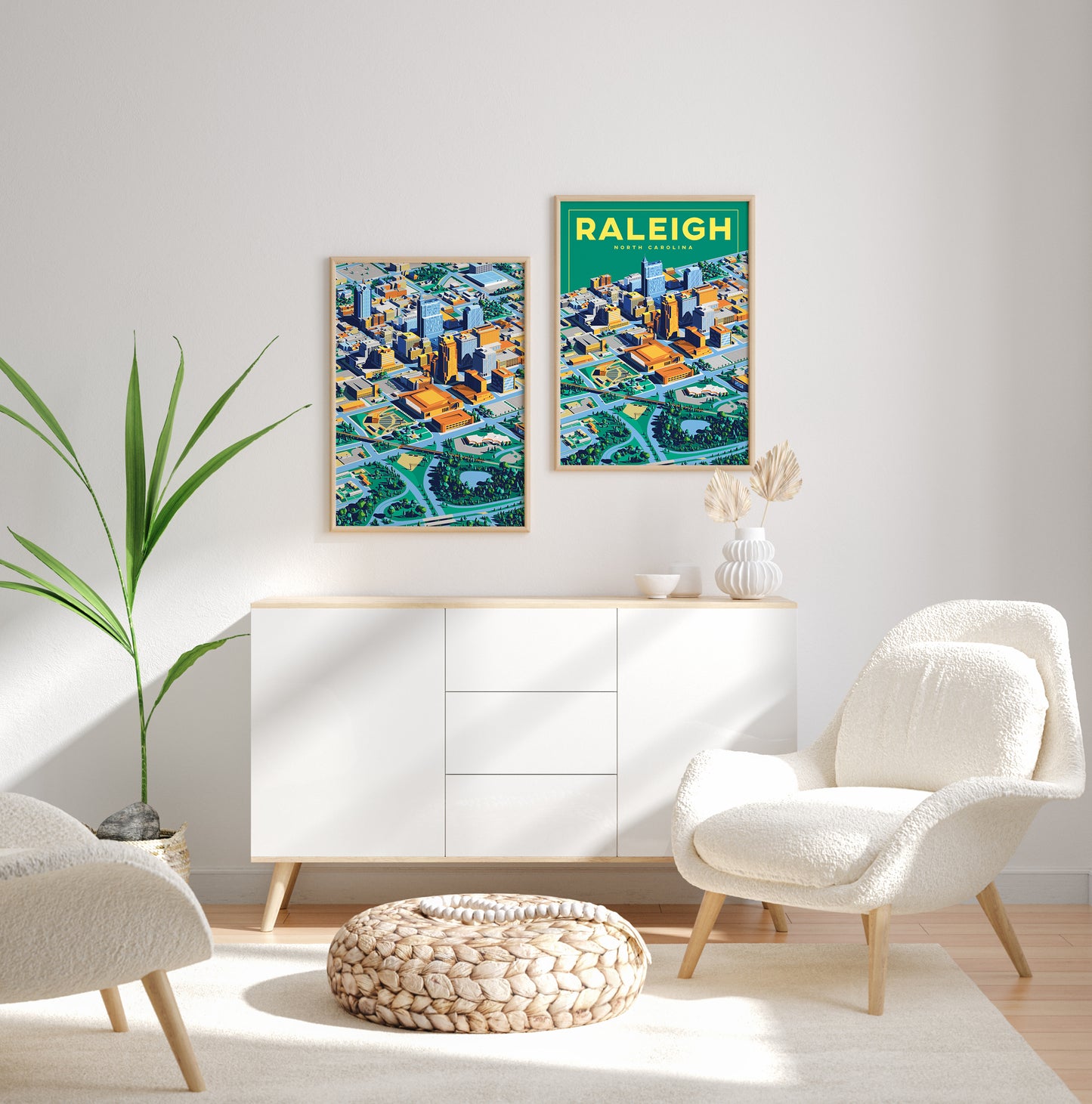The Raleigh Poster  |  Full Canvas Version  |  12in x 18in